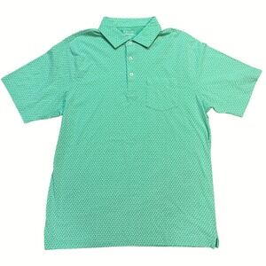 Fennec‎ (Green) Sunwashed Floral Polo Shirt Mens Large